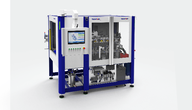 Assembly and testing system for quick couplings